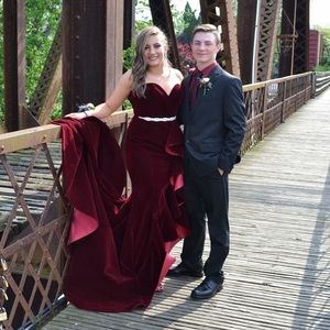 Velvet Burgundy dress